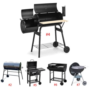 Panana Charcoal BBQ Barrel Grill Garden Barbecue Patio Portable Wheels - Picture 1 of 61