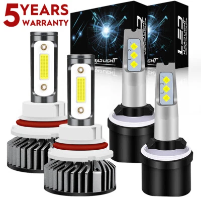4X LED Headlight Fog Light Bulb 6000K For Ford Mustang Gt Svt Cobra 1994-04 F2QC - Image 1 of 4