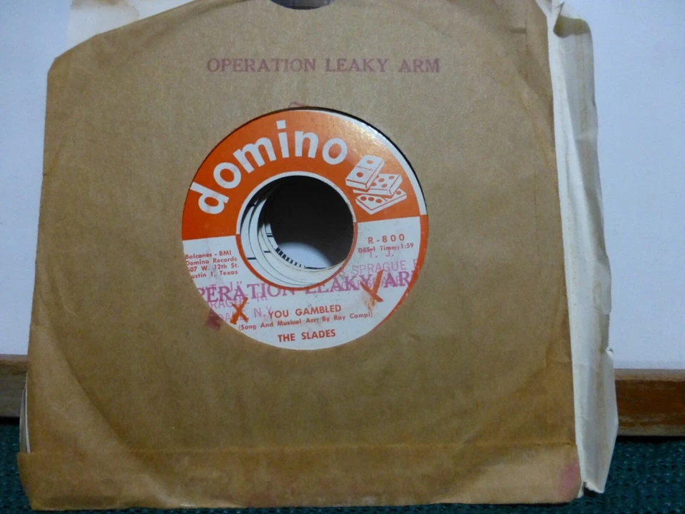 THE SLADES NO TIME  & you gambled r&b. DOMINO AUSTIN TX    NM 45 - Image 1 of 1