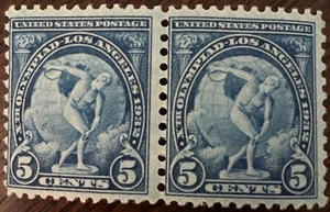 Par de estampillas de Estados Unidos #719 MNH Juegos Olímpicos de 1932 - Imagen 1 de 2