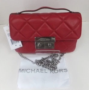 Michael Kors Sloan Small Quilted Messenger Cherry Leather - Bild 1 von 12