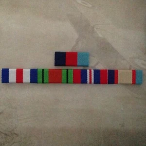 1939-45 Star, F&G Star, Defence, 1939-45 War and 1939-45 ASM Medal Ribbon Bar - Picture 1 of 2