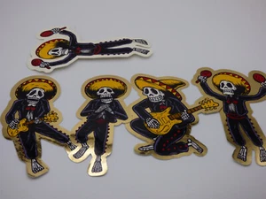 Pearl Jam - Juego de pegatinas banda de mariachi esqueleto (6 pegatinas) - Imagen 1 de 5