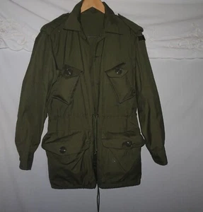 Army Green Canadian Army BDU Combat Shirt W/Flag Patch 1996 issue 7038 Size M - Picture 1 of 15
