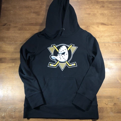 NHL Anaheim Ducks Hockey Pullover Hoodie Womens sz Small 17.5pit2pit,24.5Length Cover