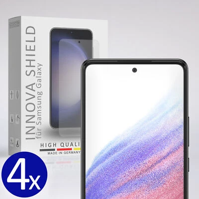 4x Panzerfolie Displayglas Schutz fü Samsung Galaxy A53 5G Echt 9H Fingerabdruck - Bild 1 von 4