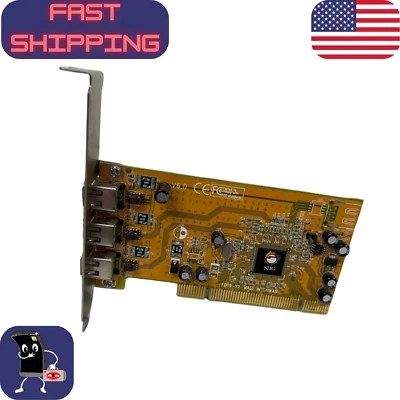 SIIG 3-Port FireWire PCI Adapter Card – E189350 – IEEE 1394 – 3 External Ports - Image 1 of 4