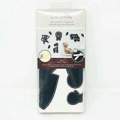 NUEVO Koala Baby Fácil de Pelar y Pegar Animales de Safari 8 Tablas de Tiza Seguro para Paredes Foto 1 de 3