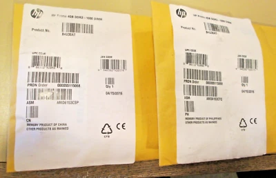 Lot of 2! HP B4U36AT / 4GB PC3-12800 DDR3 DIMM 240-pin Desktop RAM - Image 1 of 3