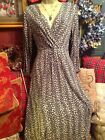 Stunning Ladies Viscose Large (12-14) East Dress, Grey, Pull On, Easy Care. Vgc