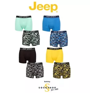 Jeep Mens Bamboo Trunks Camo Patterned Printed Breathable Stretch No Fly- 2 Pack - Picture 1 of 14