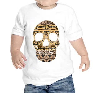 Baby T-Shirt Skull Ethnic Colors Gift Idea - Picture 1 of 1