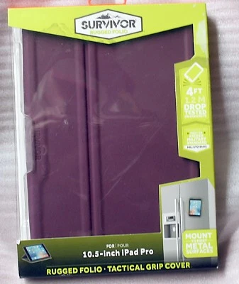 GRIFFIN SURVIVOR RUGGED FOLIO-TACTICAL GRIP COVER FOR 10.5-INCH IPAD PRO GB43724 - Image 1 of 4