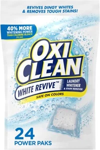 OxiClean White Revive Laundry Whitener and Stain Remover Power Paks, 24 Count - Picture 1 of 7