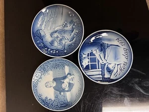 3 Georg Jensen Of Denmark Mothers Day Plates,73,74,75. - Picture 1 of 1