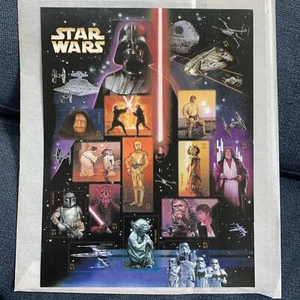 STAR WARS FULL SHEET OF 15 US POSTAGE STAMPS 41 CENT STAMPS - Picture 1 of 8