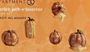 DEPT 56 ELENDE JACK-O-LATERNEN 5er Set Dorfzubehör 4024033 HALLOWEEN - Bild 1 von 6
