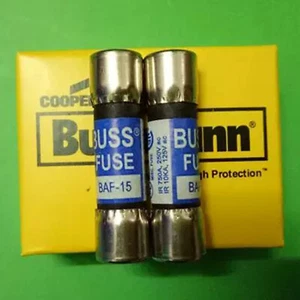 Fusible Bussmann BAF-15 (15 amperios) 15A 250 Vac 10 piezas nuevo envío gratuito #YP1 - Imagen 1 de 3
