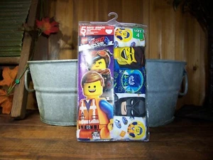 LEGO THE MOVIE BOYS BRIEFS UNDERWEAR 5 PACK SIZE 4 SCHOOL PLAY CARTOON PLAY NEW - Picture 1 of 1