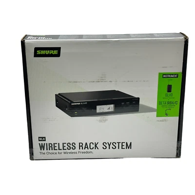 Shure BLX14R/B98 Wireless BETA98 Instrument Microphone Rackmount System H9 Band - Image 1 of 4
