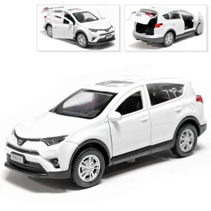 Toyota RAV4 Metal Model Diecast Car Scale, Collectible Toy Cars, White, 1/36 - Picture 1 of 6