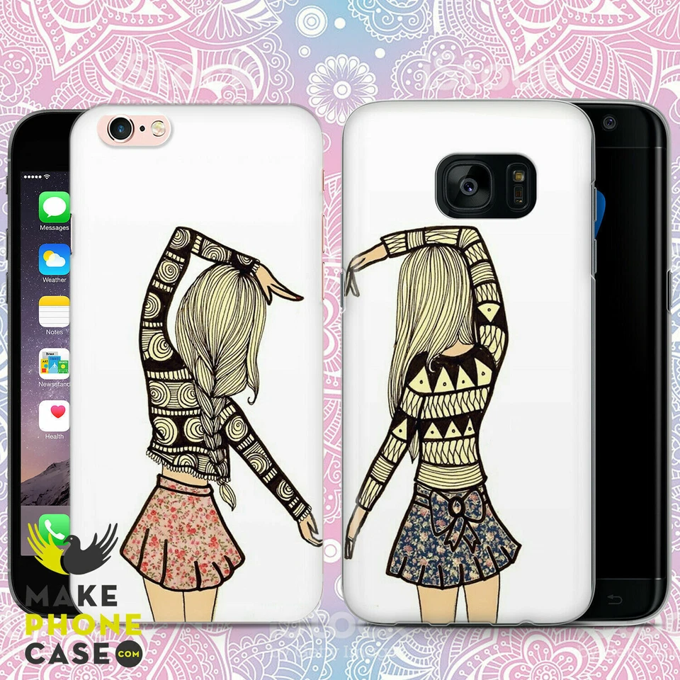 BFF Best Friends Phone Case Cover For Apple iPhone Samsung Galaxy Huawei Modell - Image 1 of 4