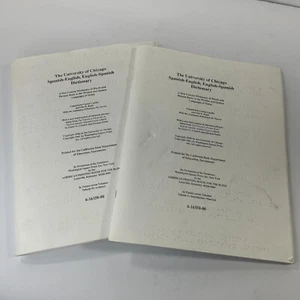 The University of Chicago Spanish-English, English-Spanish Dictionary - Braille - Picture 1 of 5