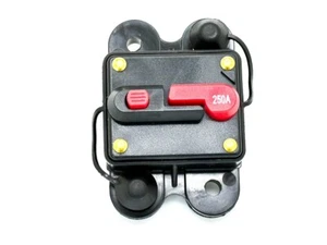 250 Amp 12 Volt DC Manueller Reset Leitungsschutzschalter Schalter Autoradio Auto Marine - Bild 1 von 1