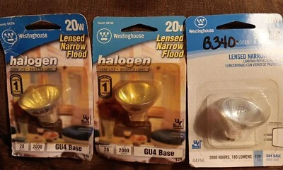 3 Westinghouse 20W Lensed Narrow Flood GU4 Base - Image 1 of 2