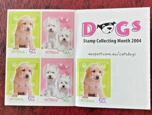 2004 Dogs Sheetlet 5 x 50c MUH - Picture 1 of 2