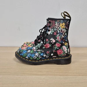 Bota de cuero floral Dr Martens 1460 Pascal Mash Up Wanderlust flores Reino Unido 4 UE 37 - Imagen 1 de 10