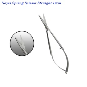 Dental Instruments Precision Surgical Micro Spring Noyes Scissors Straight 12cm - Picture 1 of 4