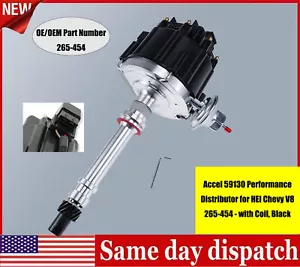 Accel 59130 Performance Distributor for HEI Chevy V8 265-454 - with Coil, Black - Bild 1 von 12