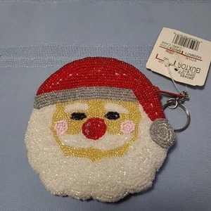 Monedero Navidad Buxton Papá Noel con cuentas cierre de cremallera nuevo con etiquetas - Imagen 1 de 4