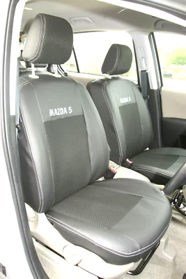 FUNDAS DE ASIENTO DE CUERO SINTÉTICO Y TELA MAZDA 5 CAR de alta calidad Foto 1 de 4