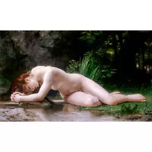 William-Adolphe Bouguereau, Byblis, 1884, Canvas Print, 20" x 32" + Border - Picture 1 of 10