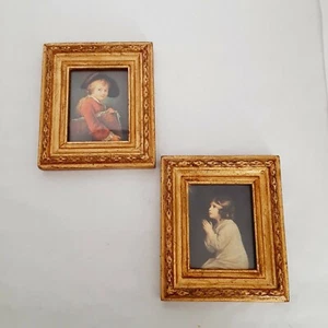 Vintage Italian Prints La Resurrection et St Jean & School Boy Old World - Picture 1 of 6