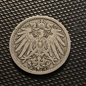 Germany 1897  5 Pfennig Deutsches Reich - Picture 1 of 2