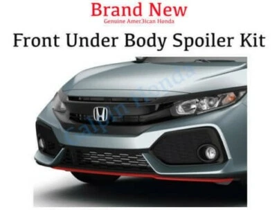 🔥 Genuine OEM Honda CIVIC 4Dr HATCHBACK Front Under Body Spoiler Kit 2017- 2020 Foto 1 de 4