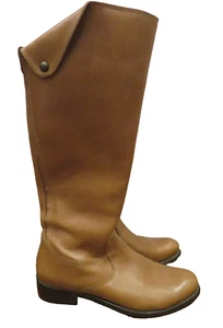 Corso Como Women's Brown Tall Leather Riding Boots Flats Shoes Size 8 - Picture 1 of 5