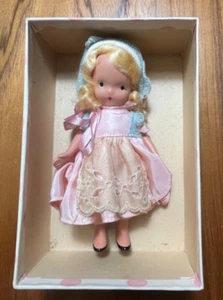 Nancy Ann Bilderbuchserie Vintage zierliche Dolly rosa und blau #130 - Bild 1 von 9