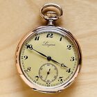 2T373 Longines silver pocket watch, for parts or repair(mainspring broken)