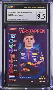 POP 1 CSG 9.5 RC Max Verstappen 2020 Topps Turbo Attax F1 Rookie Formula 1 TCG - Picture 1 of 2