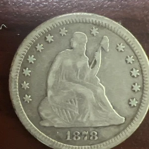 1878-CC Seated Liberty Quarter 25C Centennial 90% Silver US Coin Z-200 - Picture 1 of 2