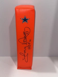 PILÓN DE TOUCHDOWN FIRMADO POR TONY DORSETT DALLAS COWBOYS FÚTBOL - Imagen 1 de 1