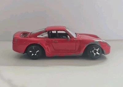 保时捷 959 6020 红色 1: 64 压铸模型未开箱  — 第 1/4 张图片