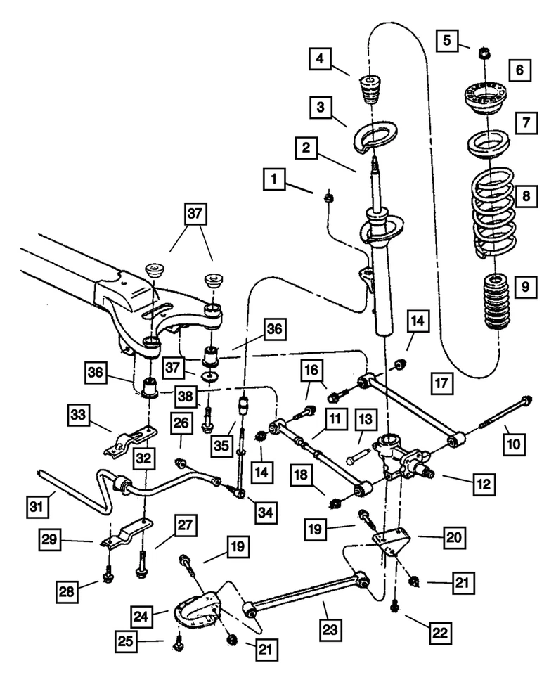 Enlace de control lateral Mopar original 4581258AB Foto 1 de 1