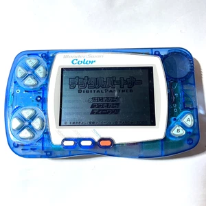 Consola WonderSwan Color Wonder Swan Bandai Cristal Azul Japón Probada - Imagen 1 de 5