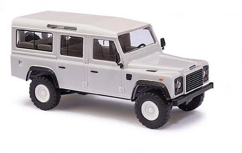 Busch 50300 H0 - Land Rover Defender Station Wagon 110 Blanc - Photo 1/1