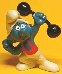Schleich® Schlumpf Gewichtheber Puffi Pitufo Schtroumpf Smurf™(Nr.456) - Picture 1 of 2